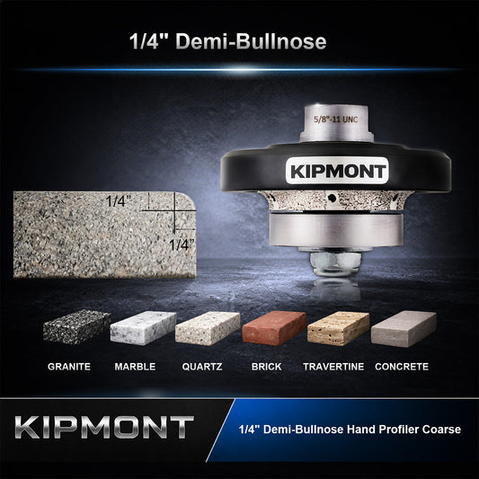 1/4-inch Demi-Bullnose Diamond Hand Profiler Coarse Grit
