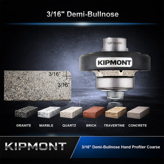 3/16-inch Demi-Bullnose Diamond Hand Profiler Coarse Grit