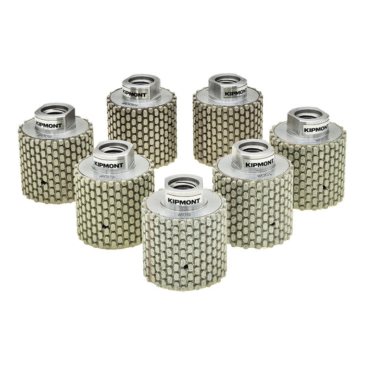 2 inch diamond drum wheel set for light color stone sink cutout polishing