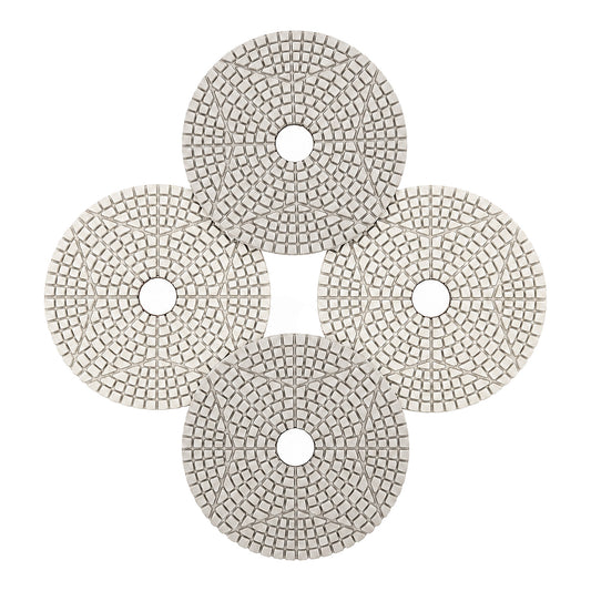 4" 4-step polishing pads main image