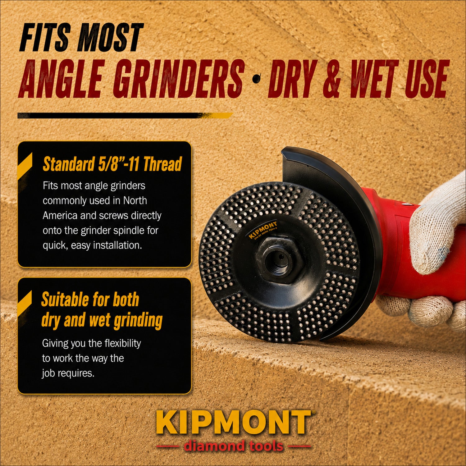 4" dot grinding cup wheel fits tools