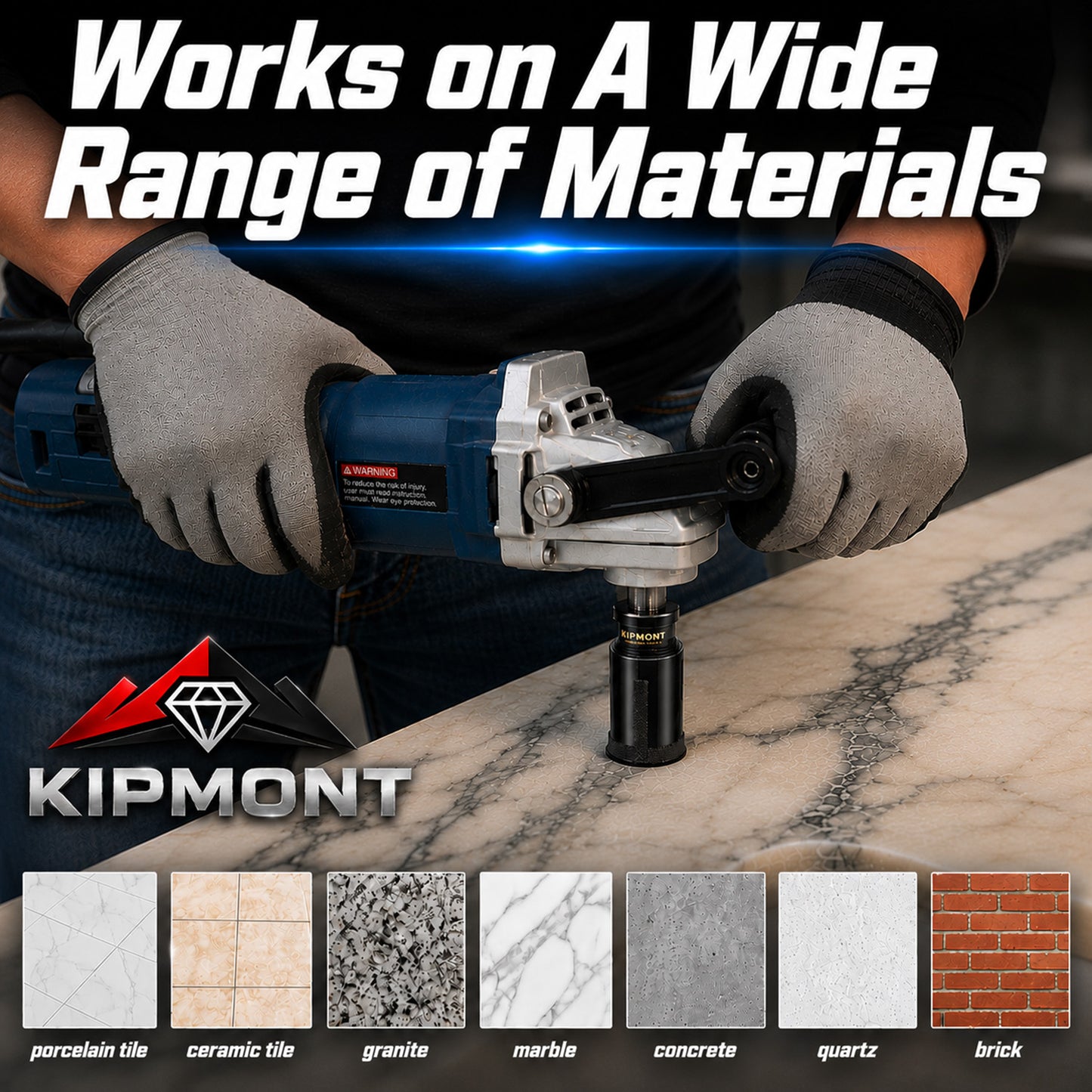 core drill bit works on a wide range of materials