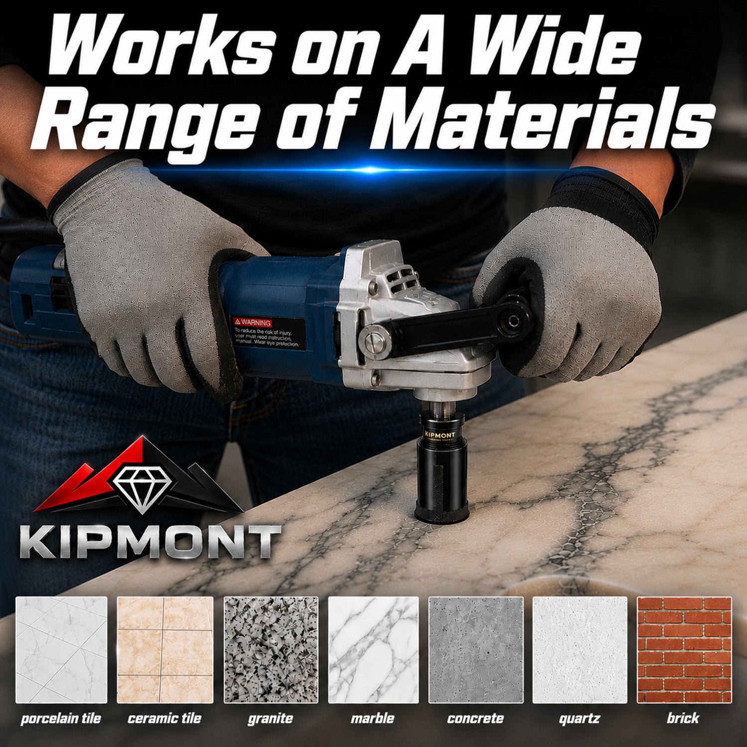 core drill bit works on a wide range of materials
