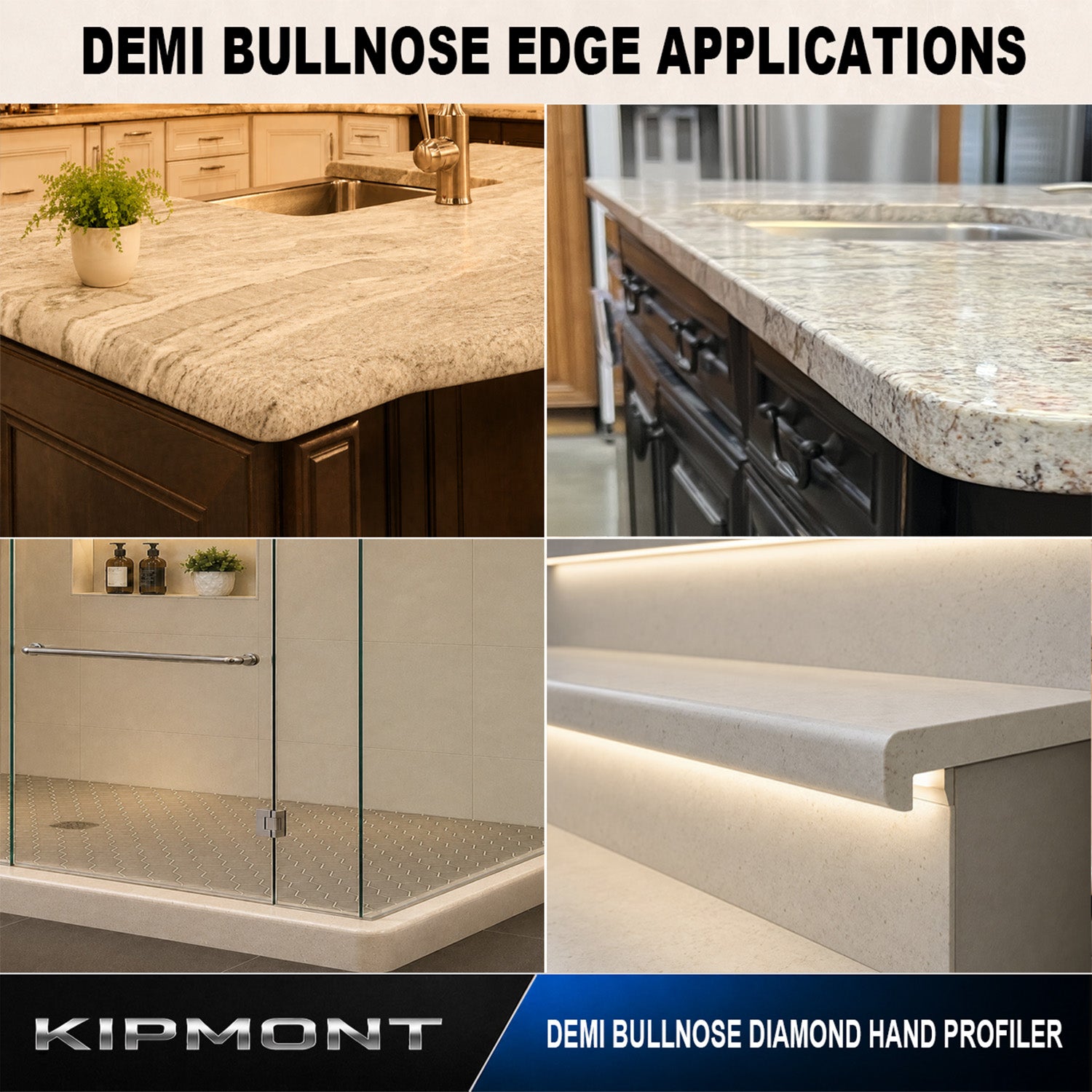 applictions for demi bullnose edge