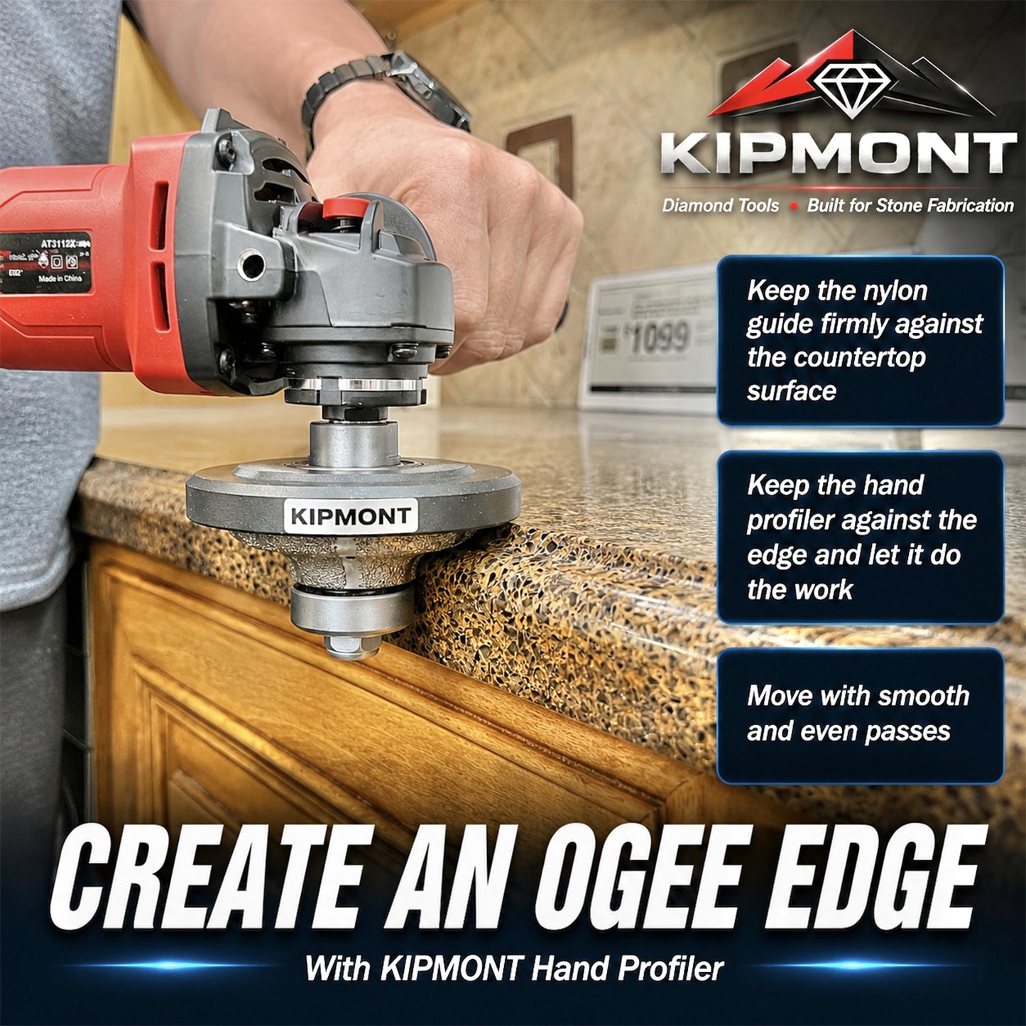 diamond hand profiler edge profiling workflow for ogee